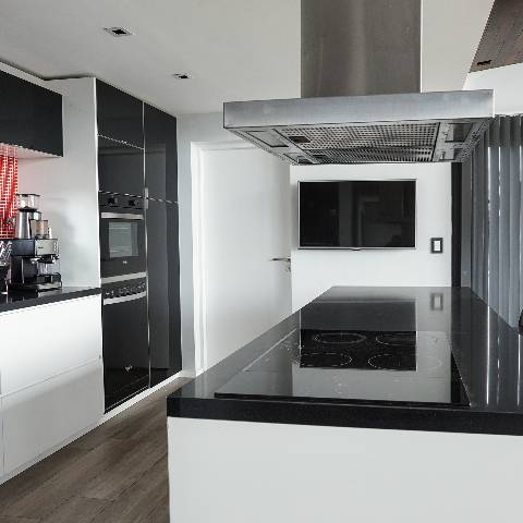 cocina eléctrica con extractor